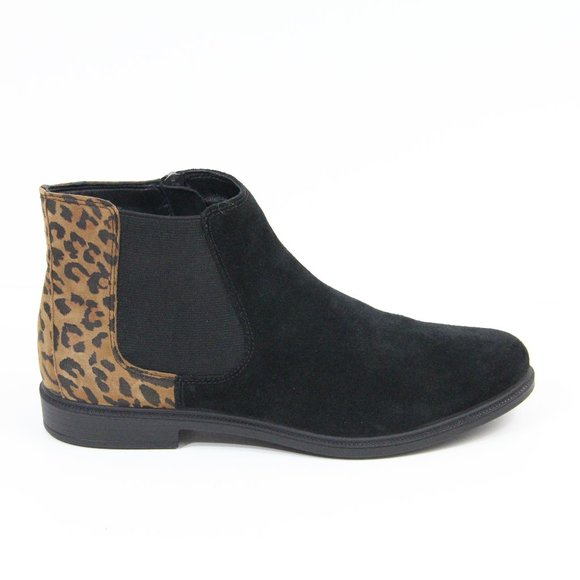 Hotter Tenby Chelsea Boots NEW Women Black Ankle Bootie sz 8.5 - Picture 1 of 11